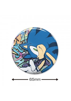 Macaron Géant Sonic The Hedgehog Par Sega - Sonic 65mm Can Badge Graffiti Ver.